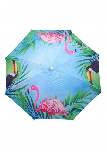 Зонт пляжный фольгированный с наклоном 170 см (6 расцветок) 12 шт/упак ZHUBU-170 - фото 1